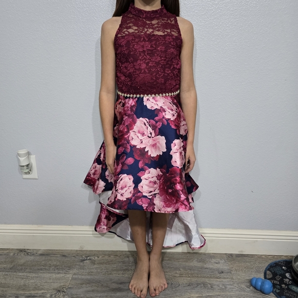 Speechless Kids Big Girls Lace High-Low Dress. Size 8. Nwt - Picture 5 of 12